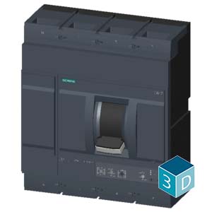 3VA2510-5HL42-0AA0 CIRCUIT BREAKER 3VA2 IEC FRAME 1000 BREAKING CAPACITY CLASS M ICU=55 KA @ 415 V 4-POLE, LINE PROTECTION ETU320, LI, IN=1000 A O - Görsel 3