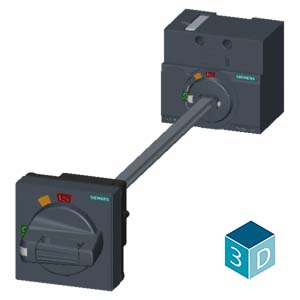 3VA9157-0FK21 3VA SERİSİ KOMPAKT GÜÇ ŞALTERİ AKSESUARI, UZATMA KOLLU TAHRIK MEKANIZMASI, KOMPLE, (KAPI VE PANO KAPAĞINA MONTAJ IÇIN), 3VA1 16 - Görsel 3