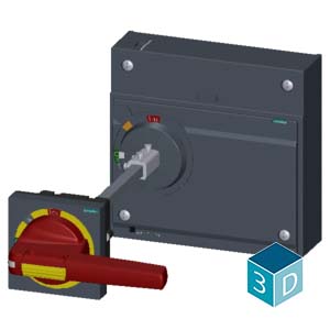 3VA9687-0FK25 3VA SERİSİ KOMPAKT GÜÇ ŞALTERİ AKSESUARI, UZATMA KOLLU TAHRIK MEKANIZMASI, KOMPLE, (KAPI VE PANO KAPAĞINA MONTAJ IÇIN), 3VA25 ( - Görsel 3