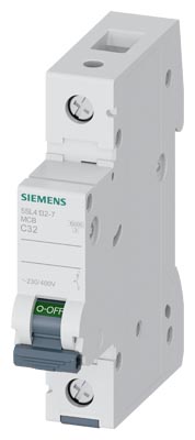 5SL4132-7 SIEMENS OTOMATİK SİGORTA KLASİK 32A 1P 10KA C TİPİ