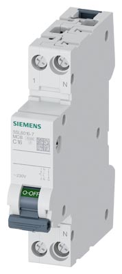 5SL6016-7 SIEMENS OTOMATİK SİGORTA 16A 1+N 6KA C TİPİ