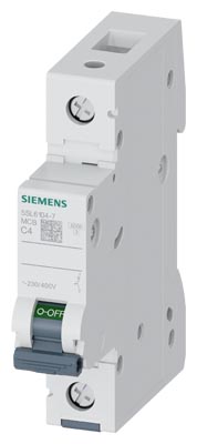 5SL6104-7 SIEMENS OTOMATİK SİGORTA 4A 1P 6KA C TİPİ