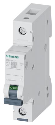 5SL6106-7 SIEMENS OTOMATİK SİGORTA 6A 1P 6KA C TİPİ