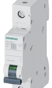 5SL6108-7 SIEMENS OTOMATİK SİGORTA 8A 1P 6KA C TİPİ