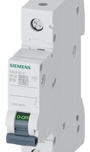 5SL6110-6 SIEMENS OTOMATİK SİGORTA 10A 1P 6KA C TİPİ