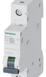 5SL6116-7 SIEMENS OTOMATİK SİGORTA 16A 1P 6KA C TİPİ