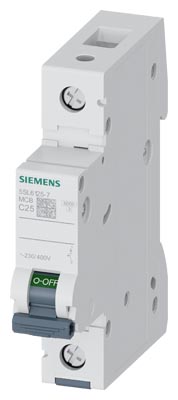 5SL6125-7 SIEMENS OTOMATİK SİGORTA 25A 1P 6KA C TİPİ