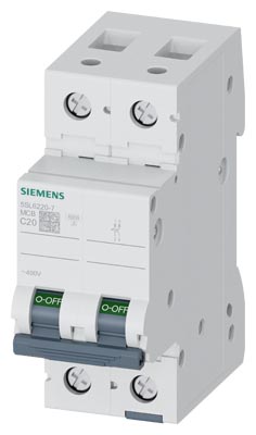 5SL6220-7 SIEMENS OTOMATİK SİGORTA 20A 2P 6KA C TİPİ