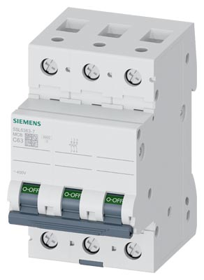 5SL6363-7 SIEMENS OTOMATİK SİGORTA 63A 3P 6KA C TİPİ
