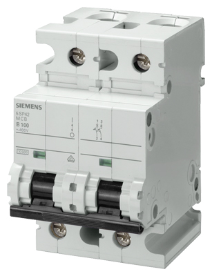 5SP4291-7 100A; 2 FAZLI; 70MM OTOMAT; ANAHTARLI OTOMATİK SİGORTA; 10KA; C TİPİ; YAVAŞ KARAKTERLİ