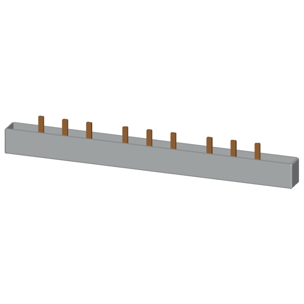 5ST3711 5SL6; 5SP4 VE 5SY İÇİN MÜŞTEREK BARA; 16 MM2; 214 MM; CU BARA; KAPAKLI; KESİLEBİLİR; 3 FAZLI VE 1 YARDIMCI KONTAKLI - Görsel 4