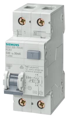 5SU1353-1KK06 SIEMENS KAÇAK AKIM KORUMA RÖLESİ 6A 30MA 1P N C TİPİ