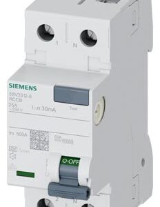 5SV3312-6 SIEMENS KAÇAK AKIM KORUMA RÖLESİ 25A 30MA 1P+N A TİPİ