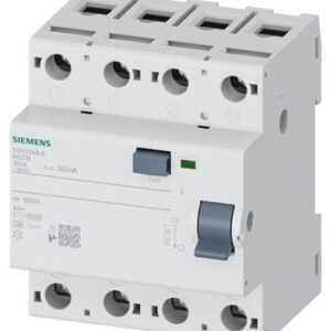 5SV3348-6 SIEMENS KAÇAK AKIM KORUMA RÖLESİ 100A 30MA 3P+N A TİPİ
