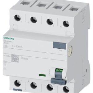 5SV3644-6 SIEMENS KAÇAK AKIM KORUMA RÖLESİ 40A 300MA 3P+N A TİPİ