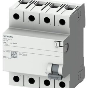 5SV5646-6 SIEMENS KAÇAK AKIM KORUMA RÖLESİ 63A 300MA 3P+N A TİPİ