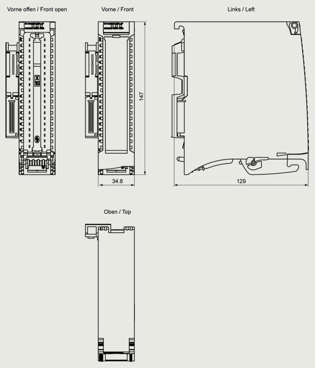 6AG1522-1BH01-7AB0 SIPLUS S7-1500 DQ 16x 24VDC/ 0.5A based - Görsel 2