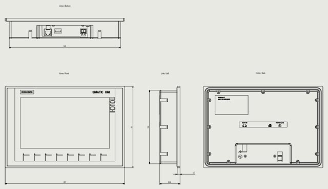 6AV2123-2JB03-0AX0 HMI KTP900 BASIC PN - Görsel 2