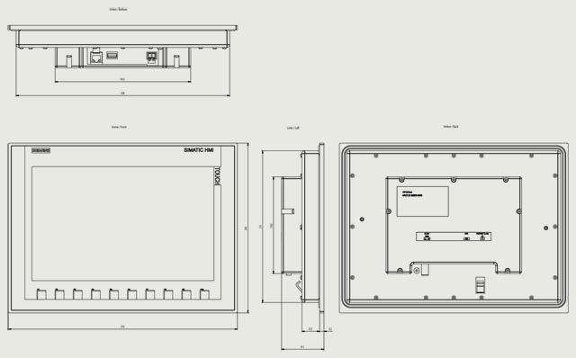 6AV2123-2MB03-0AX0 HMI KTP1200 BASIC PN - Görsel 2