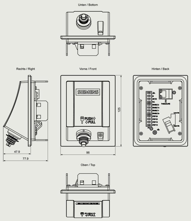 6AV2125-2AE03-0AX0 HMI Connection Box Compact for Mobile Panels - Görsel 2