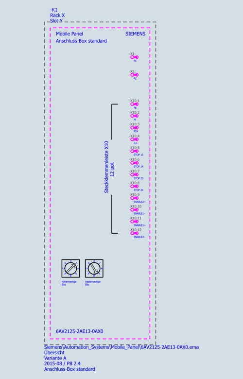 6AV2125-2AE13-0AX0 HMI Connection Box Standart for Mobile Panels - Görsel 4