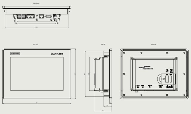 6AV2128-3KB06-0AX0 SPARE PART - HMI MTP1000 PN - Görsel 2