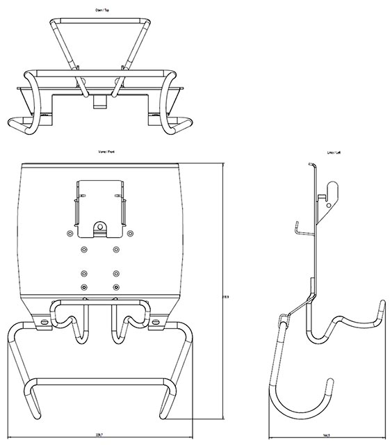 6AV2181-5AG80-0AX0 HMI Wall Holder For KTPX00(F) Mobile - Görsel 2