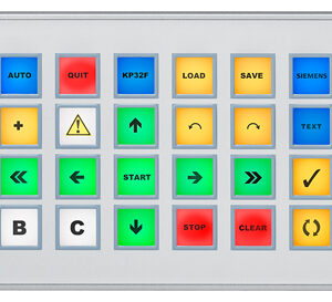 6AV3688-3EH47-0AX0 SIMATIC HMI KP32F PN, KEY PANEL, 32 SHORT-STROKE KEYS WİTH MULTİ-COLORED LEDS, PROFINET İNTERFACES WİTH PROFISAFE, 16 DI 16 DI/