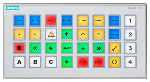 6AV3688-3EH47-0AX0 SIMATIC HMI KP32F PN, KEY PANEL, 32 SHORT-STROKE KEYS WİTH MULTİ-COLORED LEDS, PROFINET İNTERFACES WİTH PROFISAFE, 16 DI 16 DI/