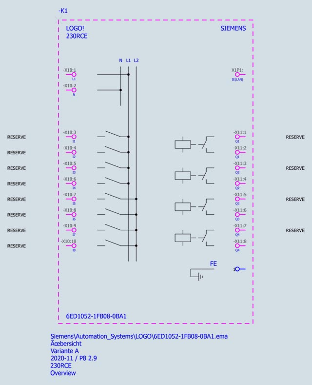 6ED1052-1FB08-0BA1 LOGO! 115V/230V/RELAY 8DI/4DQ - Görsel 4
