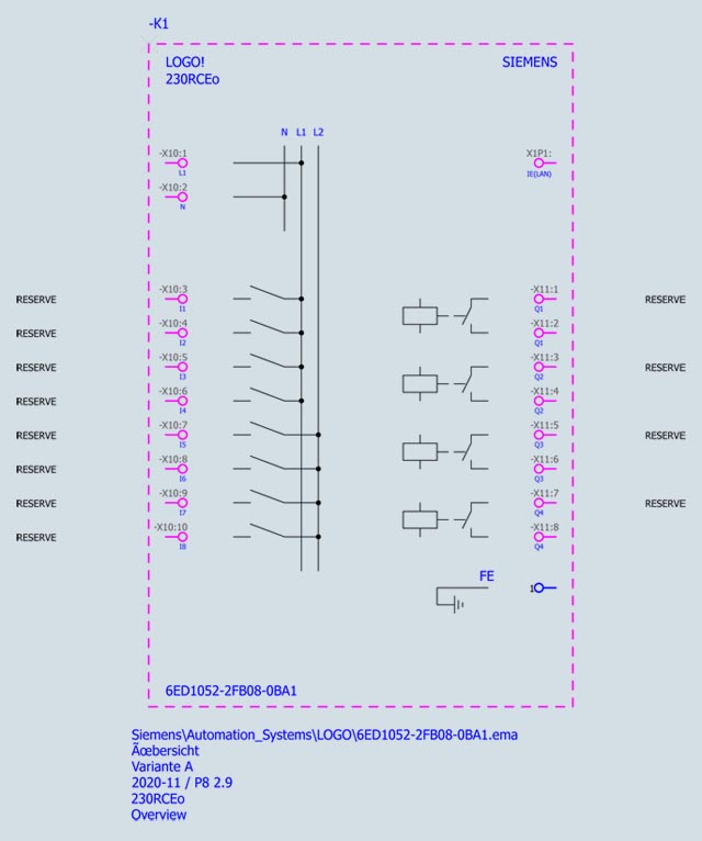 6ED1052-2FB08-0BA1 LOGO! 115V/230V/RELAY 8DI/4DQ - Görsel 4