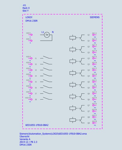 6ED1055-1FB10-0BA2 LOGO! DM16 230R expansion module, PS/I/O: 230V/230 - Görsel 4
