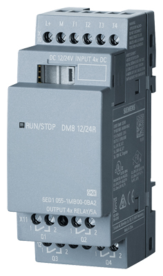 6ED1055-1MB00-0BA2 LOGO! 4DI/4DQ 12-24V/12-24V/RELAY