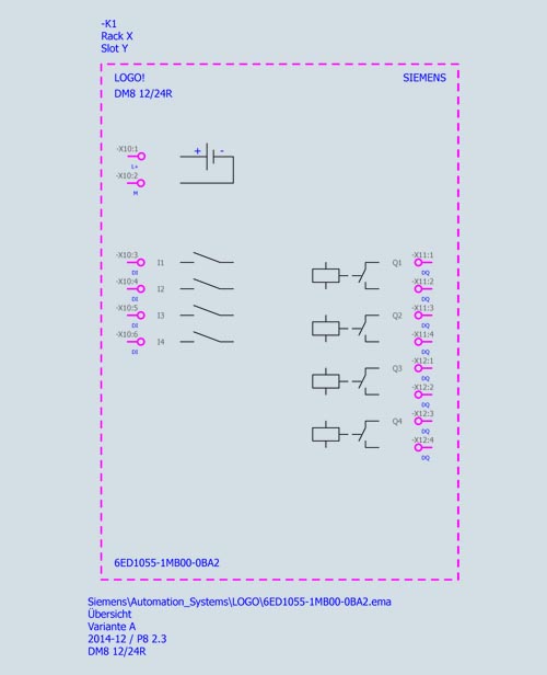 6ED1055-1MB00-0BA2 LOGO! 4DI/4DQ 12-24V/12-24V/RELAY - Görsel 4