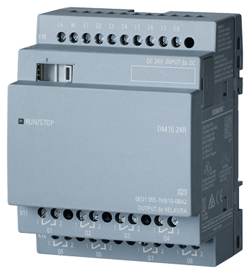 6ED1055-1NB10-0BA2 LOGO! DM16 24R DC/DC/RELAY 8DI/8DQ
