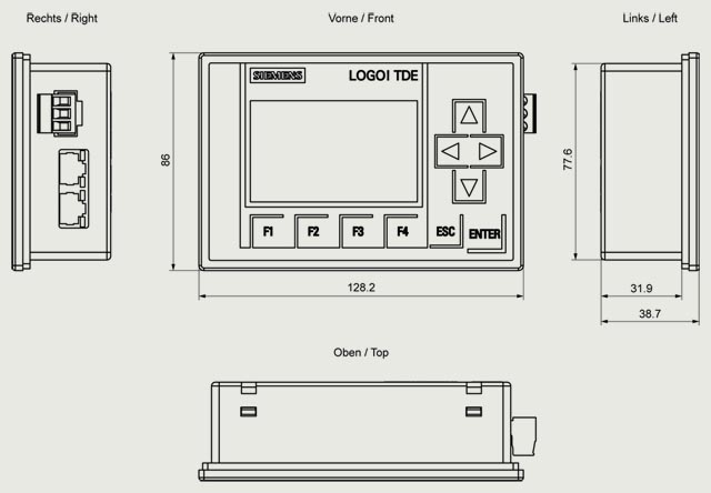 6ED1055-4MH08-0BA1 LOGO TD TEXT DISPLAY 6-LINE - Görsel 2