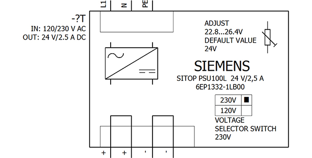 6EP1332-1LB00 SITOP PSU100L 24V DC / 2.5A 1AC - Görsel 4