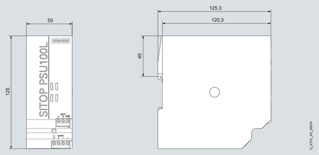 6EP1333-1LB00 SITOP PSU100L 24V DC / 5A 1AC - Görsel 2