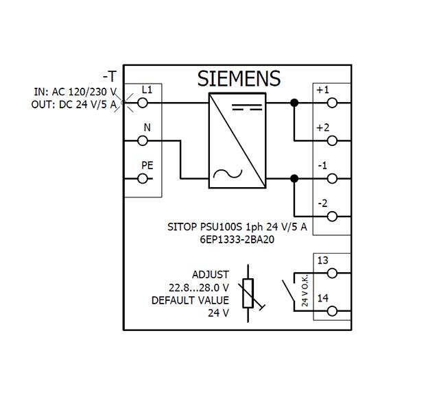 6EP1333-2BA20 SITOP PSU100S 24V DC / 5A 1AC - Görsel 4