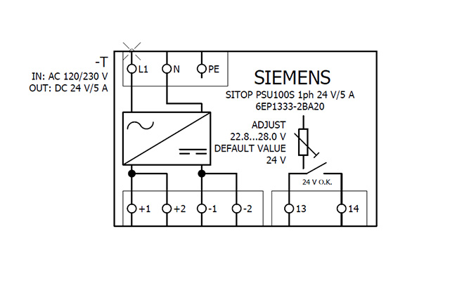 6EP1333-2BA20 SITOP PSU100S 24V DC / 5A 1AC - Görsel 5