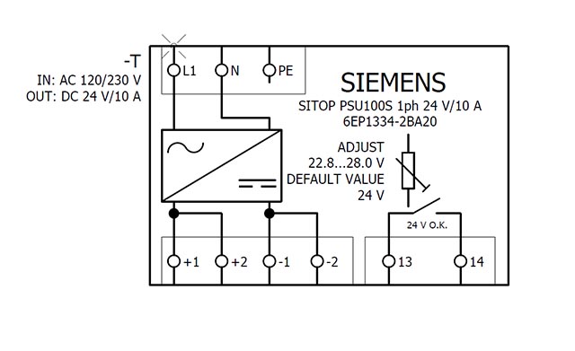 6EP1334-2BA20 SITOP PSU100S 24V DC / 10A 1AC - Görsel 5