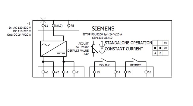 6EP1336-3BA10 SITOP PSU8200 24V DC / 20A 1AC - Görsel 5