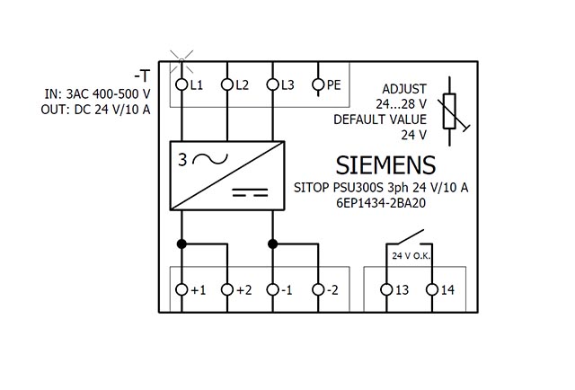 6EP1434-2BA20 SITOP PSU300S 24V DC / 10A 3AC - Görsel 5