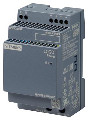 6EP3322-6SB00-0AY0 LOGO! POWER 12V DC / 4.5A 1AC