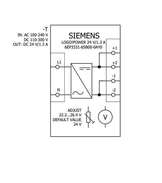 6EP3331-6SB00-0AY0 LOGO! POWER 24V DC/1.3 A 1AC - Görsel 4