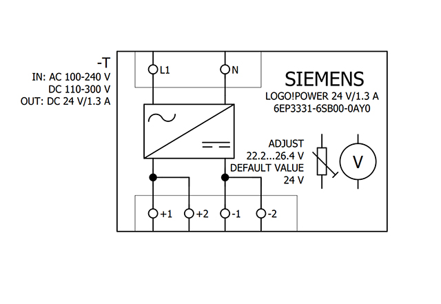 6EP3331-6SB00-0AY0 LOGO! POWER 24V DC/1.3 A 1AC - Görsel 5