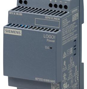 6EP3332-6SB00-0AY0 LOGO! POWER 24VDC/2.5A 1AC