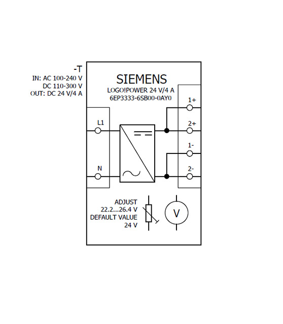 6EP3333-6SB00-0AY0 LOGO! POWER 24V DC / 4A 1AC - Görsel 4