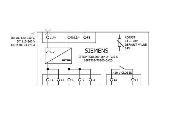 6EP3333-7SB00-0AX0 SITOP PSU6200 24V DC / 5A 1AC - Görsel 5