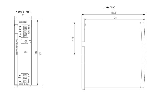 6EP3333-7SB00-0AX0 SITOP PSU6200 24V DC / 5A 1AC - Görsel 2